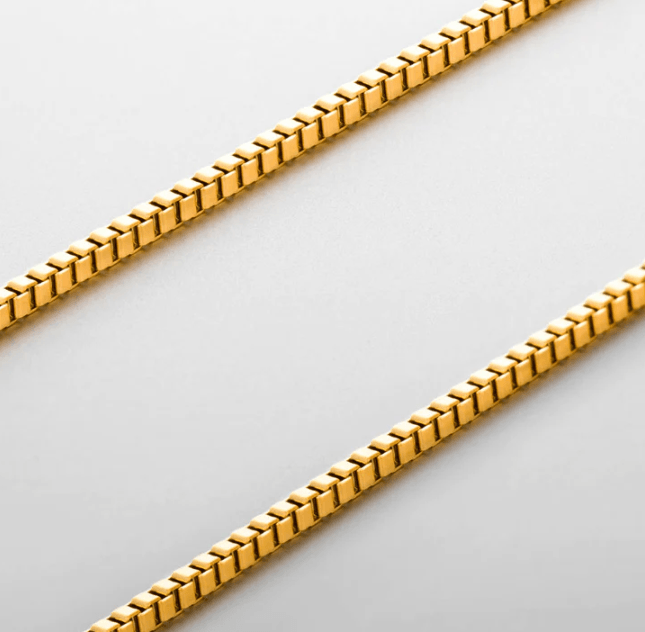 10 Pieces Round Box Chain Necklace Gold Color 2mm 3mm Stainless Steel  Necklace for Men or Women - AliExpress