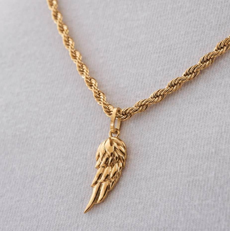 Sophia Angel Wing Necklace - Gold